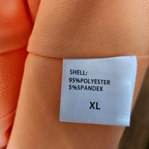 NWT Forolav Tangerine V Neck Racerback Chiffon Cami size XL - Picture 5 of 5